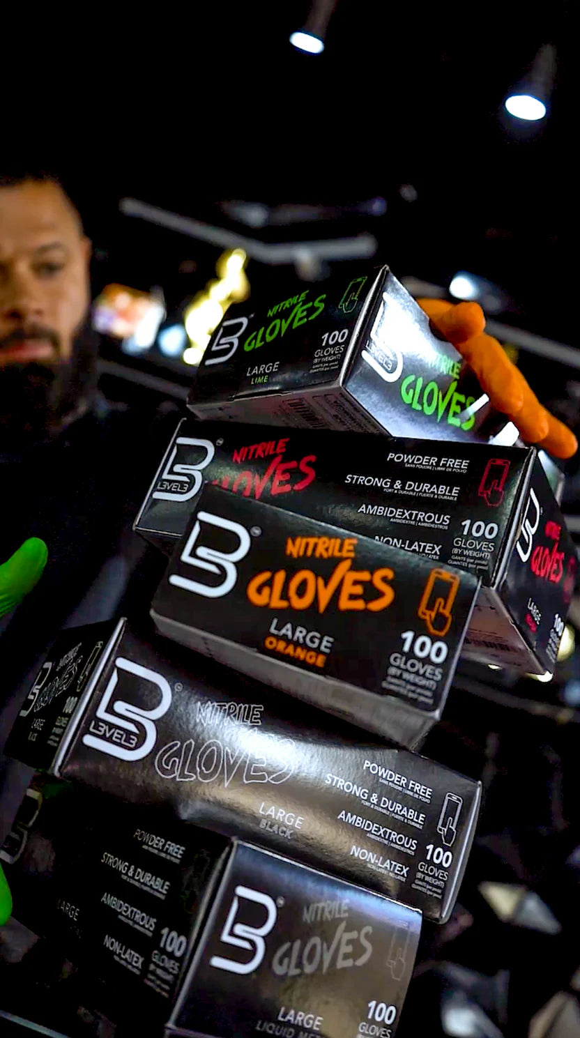 L3VEL3 Professional Nitrile Gloves (100 ct)