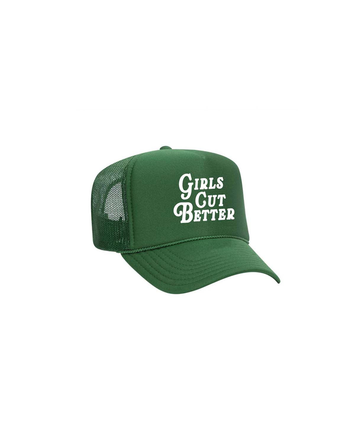 Girls Cut Better Trucker - Green/White