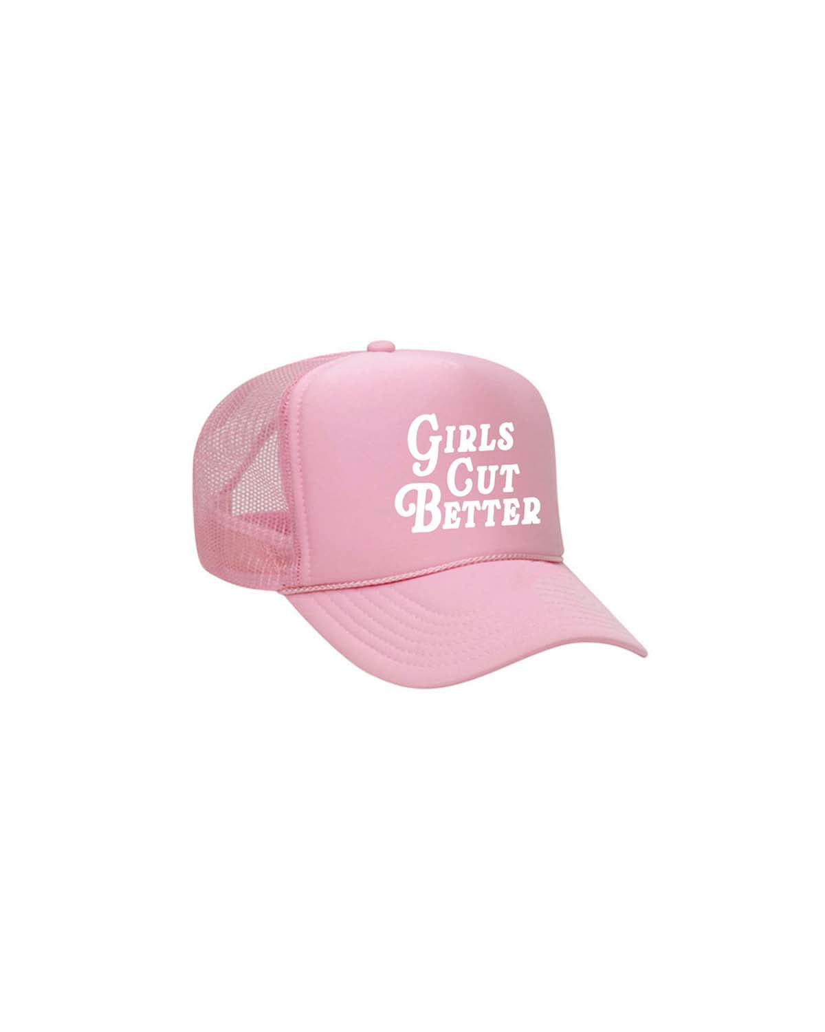 Girls Cut Better Trucker - Pink/White