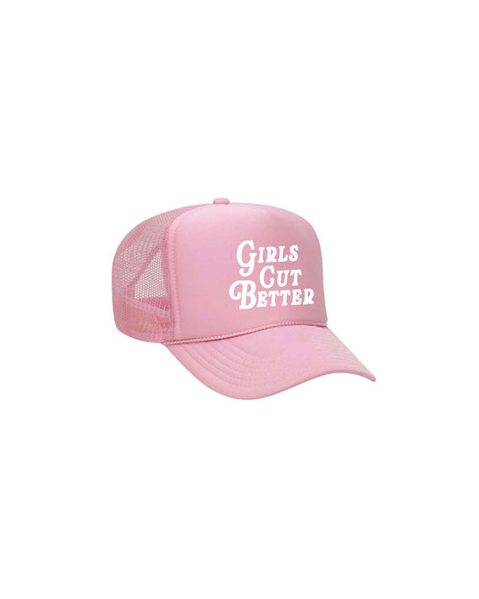 Girls Cut Better Trucker - Pink/White