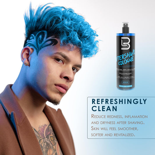 L3VEL3 Aftershave Cologne Aqua 400ml