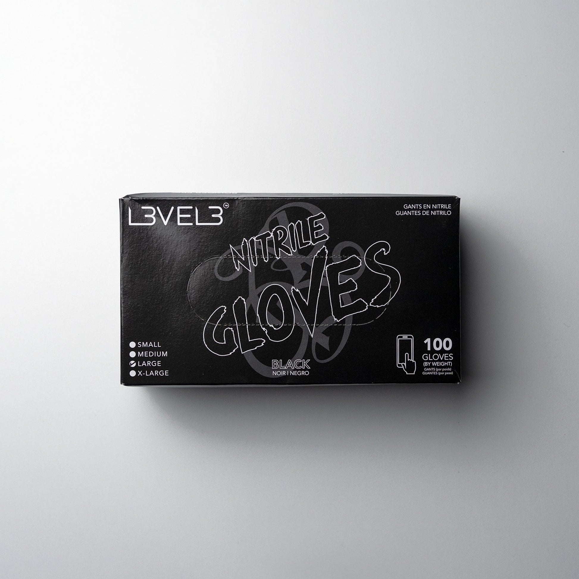 L3VEL3 Black Nitrile Gloves