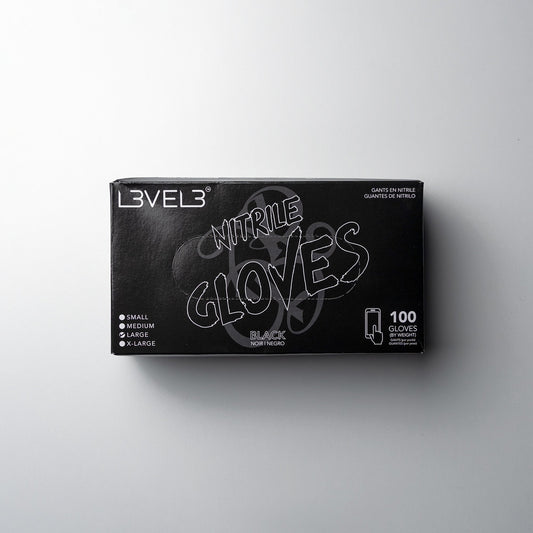 L3VEL3 Black Nitrile Gloves