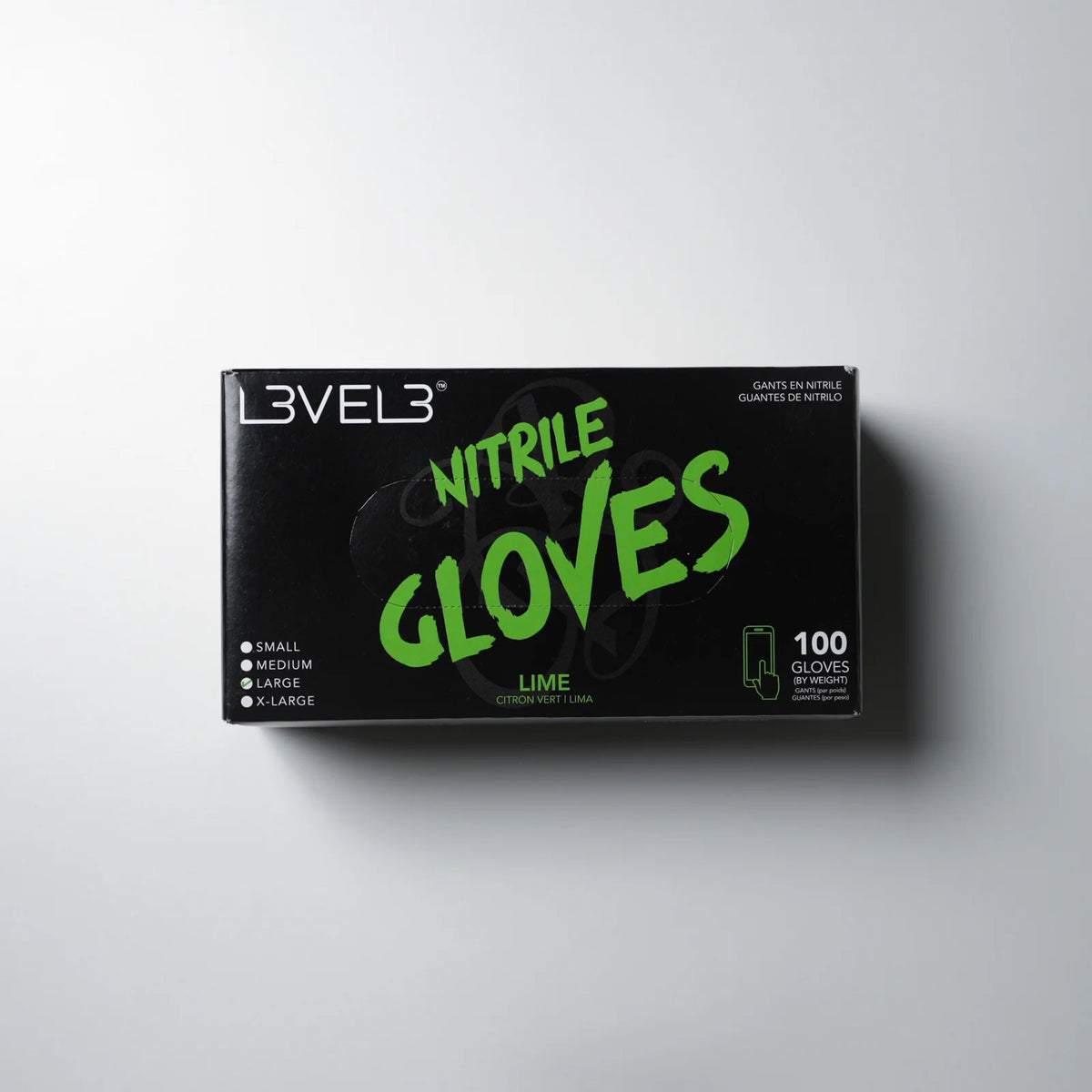 L3VEL3 Professional Nitrile Gloves (100 ct)