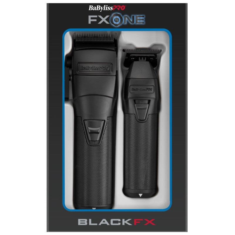 BaBylissPRO® FXONE BlackFX Clipper & Trimmer Prepack FX1CTMBTO with FREE Dual Charger+Batteries